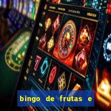 bingo de frutas e legumes para imprimir